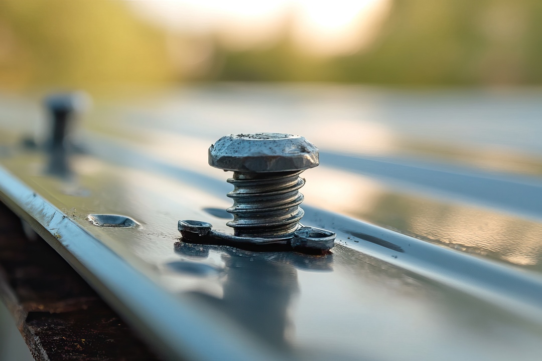 Ilustrasi sekrup pada atap baja ringan longgar